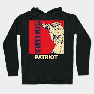 TRUMP-SEMPER MAGA-PATRIOT-RED-T-SHIRT Hoodie